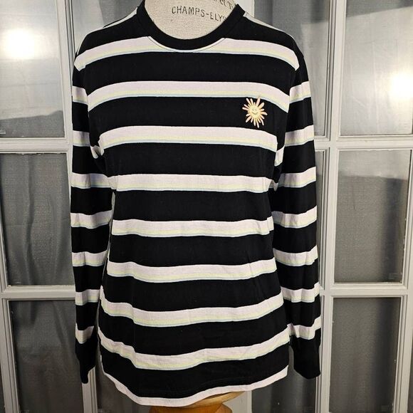 Vans X Skateistan Womens Long‎ Sleeve Striped Tee Tshirt Small - Picture 1 of 6